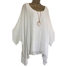 Load image into Gallery viewer, Fashion Batwing Sleeve Solid Color Plus Size Loose O-neck