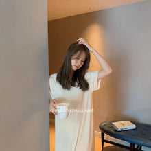 Load image into Gallery viewer, Women's Summer Ice Silk Dress Minimalist Pajamas