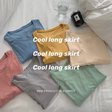 Load image into Gallery viewer, Women's Summer Ice Silk Dress Minimalist Pajamas