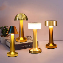 Load image into Gallery viewer, Modern USB Rechargeable Touch Wrought Iron Dumbbell Table Lamp