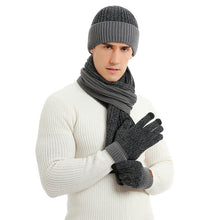 Load image into Gallery viewer, 3 Pieces Winter Warm Knit Set Comfortable Winter Knit Set