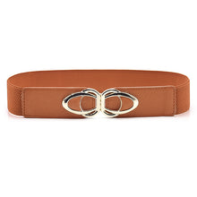 Load image into Gallery viewer, PU Leather Elastic Wide Belt for Women