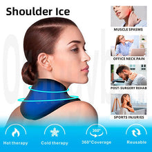 Load image into Gallery viewer, Reusable Neck Wrap Hot Cold Pack Neck Shoulder Pain Gel Therapy Pack