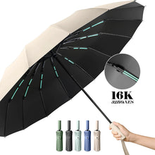 Load image into Gallery viewer, 16K Double Bones Large Windproof Compact Automatic Umbrellas