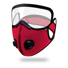 Load image into Gallery viewer, 5 Pack Cycling Protective Dust Filter Face Masks (removable protective lens)