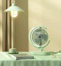 Load image into Gallery viewer, Portable USB Charging Desktop Fan With Light