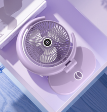 Load image into Gallery viewer, Portable USB Charging Desktop Fan With Light