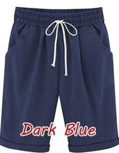 Load image into Gallery viewer, Women Summer Shorts Lace Up Elastic Waistband Loose Thin Casual Pants