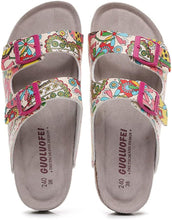 Load image into Gallery viewer, Summer Beach Print Double Buckle Non-Slip Clogs Slippers