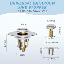 Load image into Gallery viewer, Universal 2 in 1 Bathroom Sink Stopper