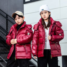 Load image into Gallery viewer, Moncler Inspired Kids Shiny Glossy Coat
