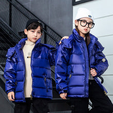 Load image into Gallery viewer, Moncler Inspired Kids Shiny Glossy Coat