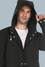 Load image into Gallery viewer, EVA Men Hooded Long Raincoat Rain Poncho