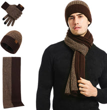 Load image into Gallery viewer, 3 Pieces Winter Warm Knit Set Comfortable Winter Knit Set