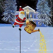 Load image into Gallery viewer, Santa Watering Can Garden Light - Perfect for Christmas