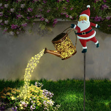 Load image into Gallery viewer, Santa Watering Can Garden Light - Perfect for Christmas
