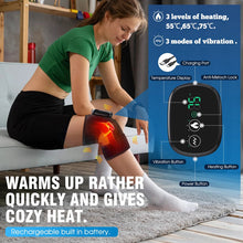Load image into Gallery viewer, Electric Heating Therapy Knee Vibration Massager