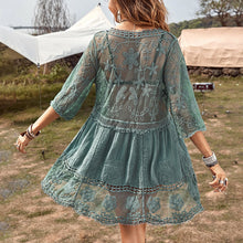 Load image into Gallery viewer, Ladies Sexy Sundress Solid Cover Up Dress