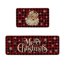 Load image into Gallery viewer, Christmas Kitchen Rugs Set of 2