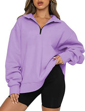 Load image into Gallery viewer, Fleece Half Zipper Pullover Long Sleeve