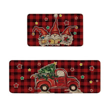 Load image into Gallery viewer, Christmas Kitchen Rugs Set of 2
