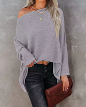 Load image into Gallery viewer, Off-Shoulder Waffle Knit Top