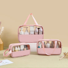 Load image into Gallery viewer, 3pcs/Set Hanging Toiletry Bag Portable Travel Cosmetic Bag