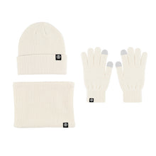 Load image into Gallery viewer, Warm woolen hat, Scarf and Gloves three-piece set