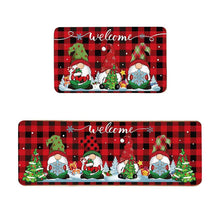 Load image into Gallery viewer, Christmas Kitchen Rugs Set of 2