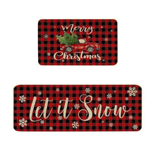 Load image into Gallery viewer, Christmas Kitchen Rugs Set of 2