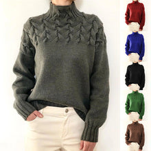 Load image into Gallery viewer, Turtleneck Long Sleeve Sweater