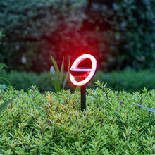 Load image into Gallery viewer, 2 Pcs 12LED Plastic Rotating Color Light Garden Ground Mounted Solar light