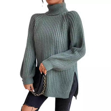 Load image into Gallery viewer, Mid-length Turtleneck Sweater