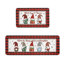 Load image into Gallery viewer, Christmas Kitchen Rugs Set of 2