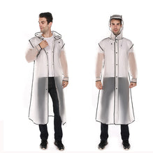 Load image into Gallery viewer, EVA Men Hooded Long Raincoat Rain Poncho