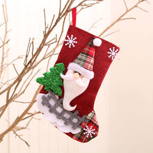 Load image into Gallery viewer, 4 Pack Christmas Sock Gift Bag