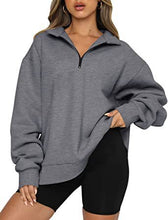 Load image into Gallery viewer, Fleece Half Zipper Pullover Long Sleeve