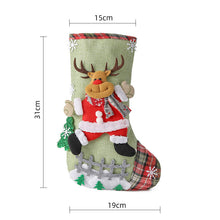 Load image into Gallery viewer, 4 Pack Christmas Sock Gift Bag