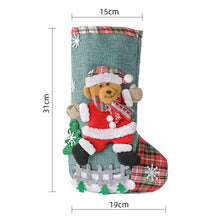 Load image into Gallery viewer, 4 Pack Christmas Sock Gift Bag