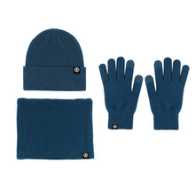 Load image into Gallery viewer, Warm woolen hat, Scarf and Gloves three-piece set