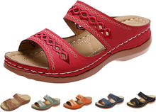 Load image into Gallery viewer, Women Wide Flip Flops Beach Wedge Sandals