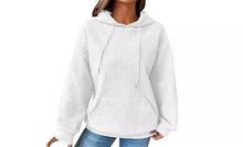 Load image into Gallery viewer, Women's Casual Waffle Pullover Sweatshirt