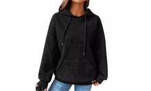 Load image into Gallery viewer, Women's Casual Waffle Pullover Sweatshirt