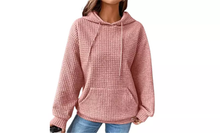 Load image into Gallery viewer, Women's Casual Waffle Pullover Sweatshirt