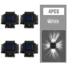 Load image into Gallery viewer, 4 PCS Waterproof LED Solar Wall Lamp Solar Powered