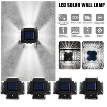 Load image into Gallery viewer, 4 PCS Waterproof LED Solar Wall Lamp Solar Powered