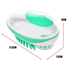 Load image into Gallery viewer, 2 in 1 Silicone Pet Dog Bath Brush Massage Comb Cleaning Tool