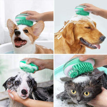 Load image into Gallery viewer, 2 in 1 Silicone Pet Dog Bath Brush Massage Comb Cleaning Tool