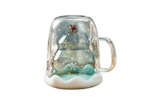 Load image into Gallery viewer, Upside-Down Glass Christmas Tree Mug