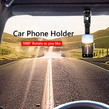 Load image into Gallery viewer, 1080 Rotation Car Clip Sun Visor Cell Phone Holder Universal Phone Mount